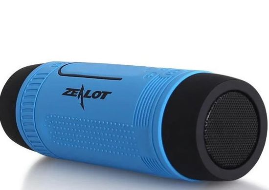 Портативная Bluetooth колонка Zealot S1, голубая