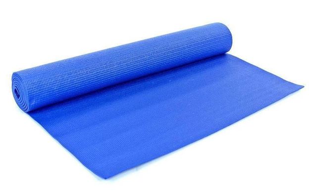 Килимок для йоги та фітнесу 4 мм R17824, синій