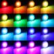 RGB лампочка на пульті E27 LED 5Вт 16 кольорів