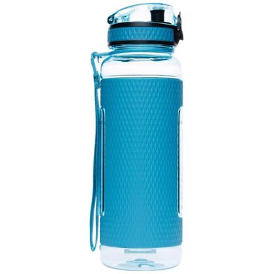 Многоразовая пластиковая бутылка для воды UZspace Diamond 5046, 950 мл, ударопрочная, голубая