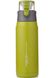 Спортивная бутылка-термос Pinkah PJ-3504, 650 мл, с ручкой, зеленая с серым