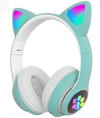 Наушники Bluetooth MDR CAT ear VZV-23M 7805 с подсветкой, Mint