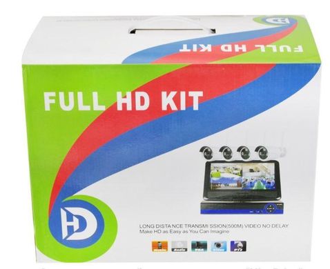Відеореєстратор 4 канальний і 4 камери DVR KIT CAD Full HD UKC 8004/6673