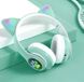 Навушники Bluetooth MDR CAT ear CAT ear VZV-23M 7805 з підсвічуванням, Mint