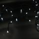 Гірлянда-бахрома вулична Xmas Бурульки W-2, 120 LED-ламп, чорна, біле світло