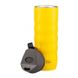 Термокружка 480 мл из нержавеющей стали с крышкой поилкой и ремнем Well Done WD-7084Y Yellow