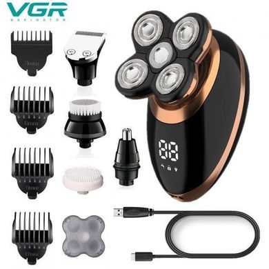 Електробритва для чоловіків 5-в-1 VGR V-316, Чорна
