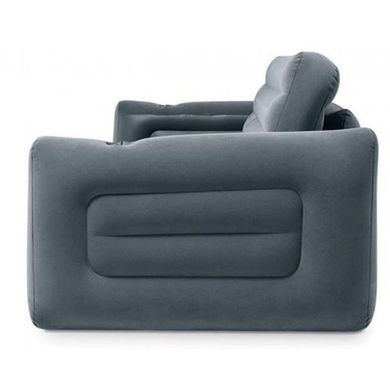 Надувной диван двухместный 2 в 1 Intex 66552 203х224х66 см, серый