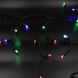 Новогодняя гирлянда-бахрома Xmas Сосульки M-2, 5 м, 120 LED-ламп, черная, разноцветный свет