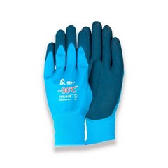 Непромокаемые перчатки для зимней рыбалки -30 °C, размер L, серо-бирюзовые