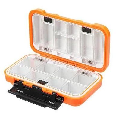 Коробка для рыболовных снастей Stenson SF24119, 16х9х4.5 см, оранжевая