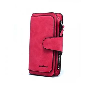 Портмоне гаманець Baellerry N2345, штучна замша, темно-червоний Valentine's Day