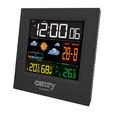 Часы-метеостанция портативные Camry CR 1166, черный