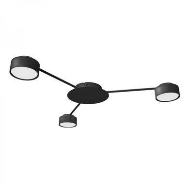 Потолочный светильник в коридор, на кухню, балкон Ledcoin ML471-3 Black