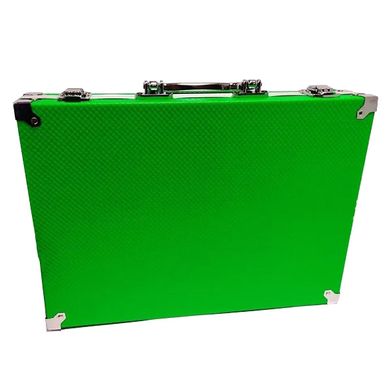 Набор для рисования в чемоданчике MK 2454, 34.5x25x6 см, зеленый