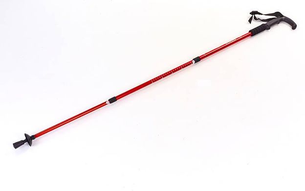 Трекінговий палиця для скандинавської ходьби TY-3924-2 SKY ROAD ENERGIA 135 см, червоний (1шт.)