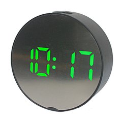 Электронные часы DT-6505 с зеленой подсветкой, черные
