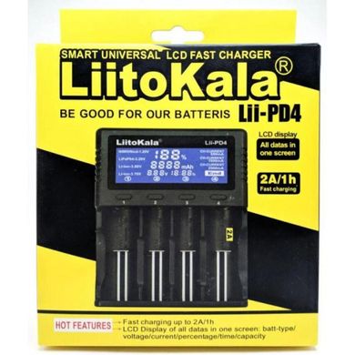 Зарядное устройство для аккумуляторов АА/ААА Liitokala Lii-PD4 Black