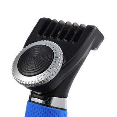 Тример для бороди та вусів акумуляторний Breetex BR-204W Blue/Black