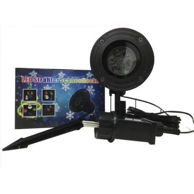 Лазерный проектор LED Strahler Schneeflocke WL-602