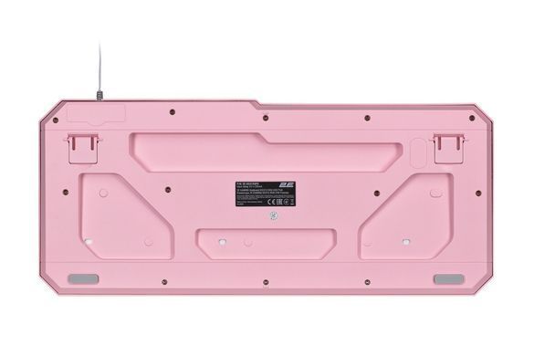Игровая клавиатура проводная 2E Gaming KG315 USB-A EN/RU RGB розовая