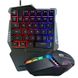 Набір ігровий 2в1 клавіатура та мишка з підсвіткою RGB 198I G506 Black