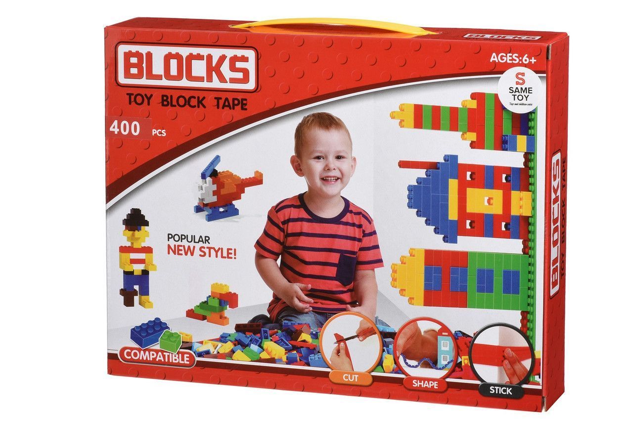 Конструктор блоковий BLOCKS Toy Block Tape Same Toy 400 деталей ️ Так ...