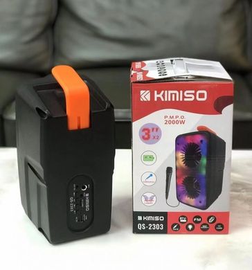 Музыкальная Bluetooth колонка KIMISO QS 2303 Черная