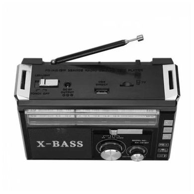 Радіоприймач ФМ Golon RX-381 MP3 USB з ліхтариком Black