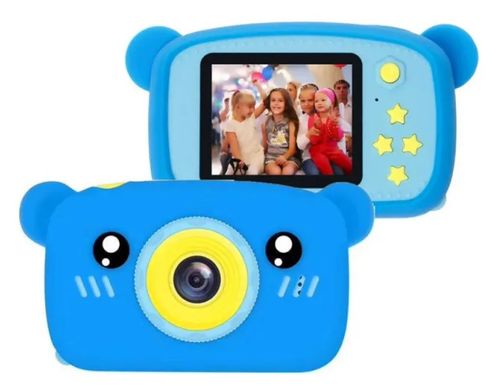 Фотоаппарат детский DVR Baby Camera X-500B, голубой медведь