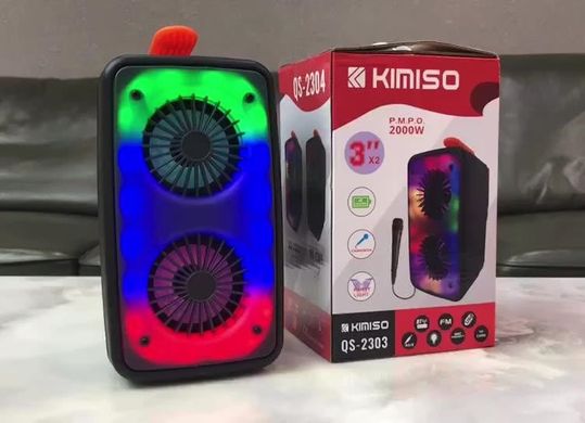 Музична Bluetooth колонка KIMISO QS 2303 Чорна