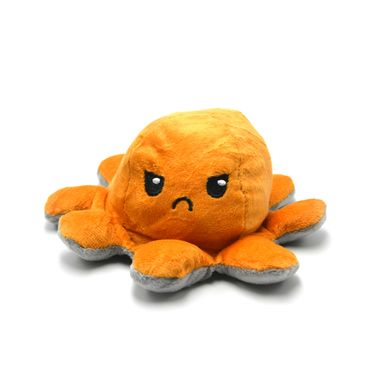 Іграшка м'яка восьминіг двосторонній OCTOPUS помаранчево-сірий