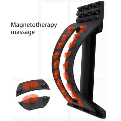 Тренажер мостик массажер для спины и позвоночника MHZ Magic Support, черный