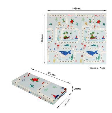 Складний термокилимок&nbsp;дитячий Sticker Wall SW-00003036 177 х 195 см