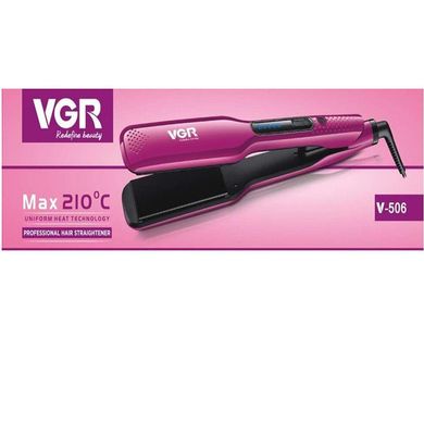 Утюжок випрямляч для волосся VGR V-506, рожевий