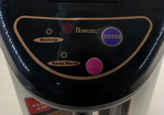 Термопот электрический чайник-термос Domotec MS-6000 6 л 800W Black/Steel