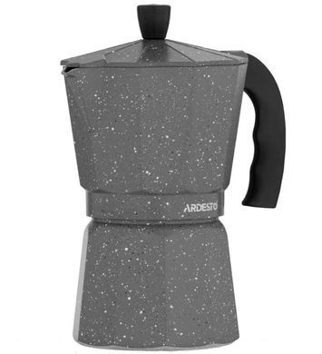Гейзерна кавоварка Ardesto Gemini Molise AR0803AGS, 0,4 л, алюміній, сіра