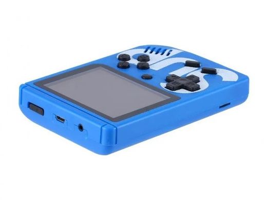 Игровая консоль синяя с красным с джойстиком MHZ GAME SUP 6927, 400 восьмибитных игр