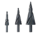 Набір східчастих спіральних свердел по металу HSS 4-12мм 4-20мм 4-32мм, 3 шт.
