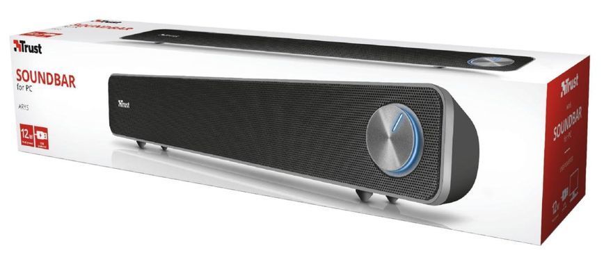 Саундбар для дома Trust Arys USB/AUX, черный