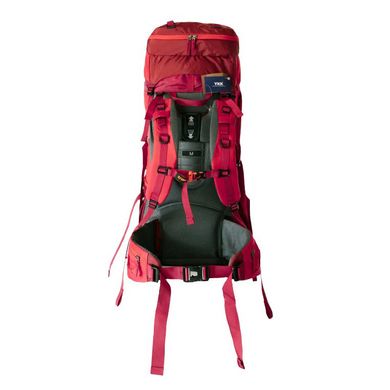 Туристичний рюкзак Tramp Floki TRP-046 для трекінгу, полегшений 60 л (50 + 10 л), червоний