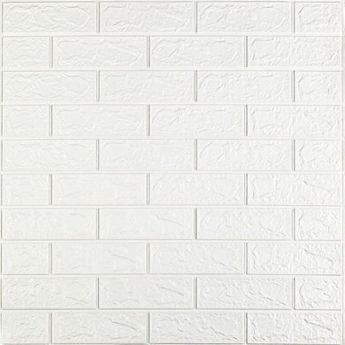 3D панель на стену Sticker Wall Белый кирпич SW-00001914 700х770х2 мм