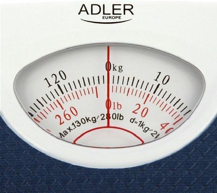 Весы напольные механические до 130 кг Adler AD 8151 blue