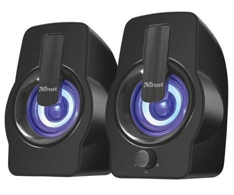Динамики для компьютера Trust Gemi 2.0, USB/AUX, RGB, черные