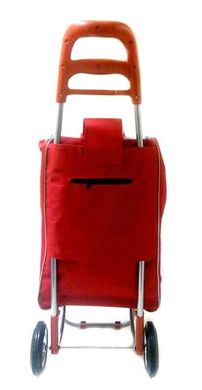 Тачка сумка на колесах кравчучка металл 94см MHZ MH-2079 Red