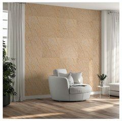 Декоративна ПВХ плита Бежевий мармур (S) Sticker Wall SW-00001618 600 х 600 х 3 мм
