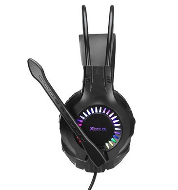 Ігрові навушники XTRIKE ME Gaming RGB Backlight GH-709 з мікрофоном і підсвіткою, провідні, чорні