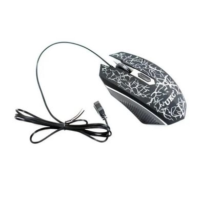 Комплект клавиатура и мышь с подсветкой проводной UKC 7768 Black