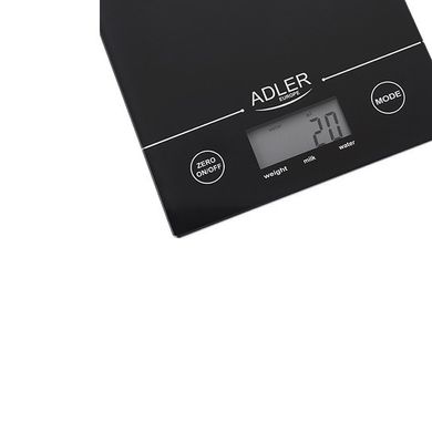 Кухонні ваги електронні Adler AD 3138 Black