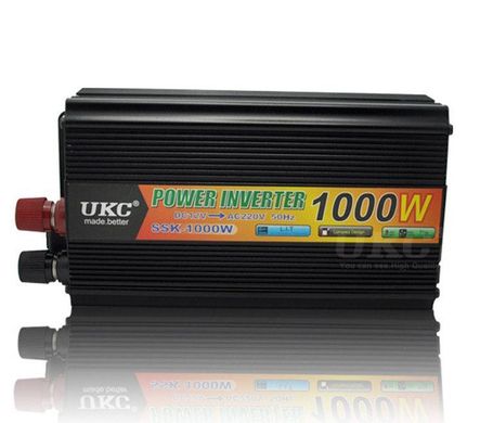 Інвертор перетворювач напруги автомобільний UKC 1000W